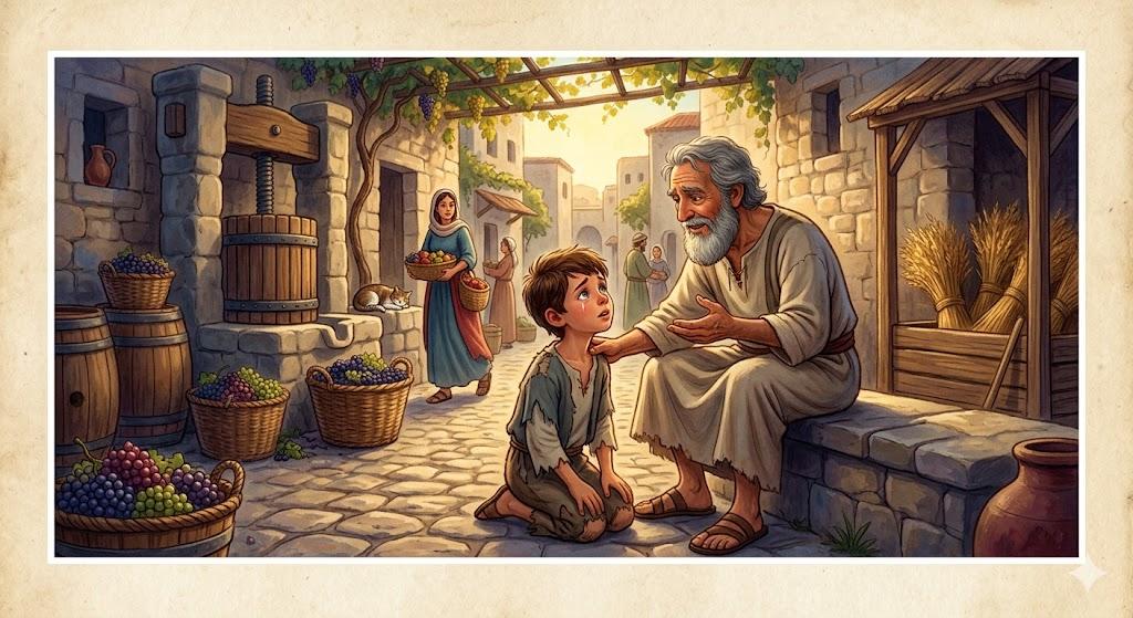 From the threshing floor or from the winepress