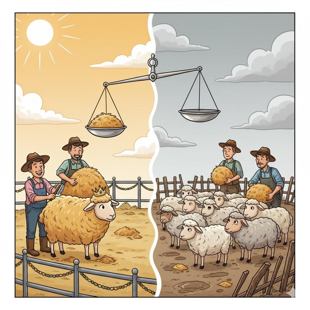 Double standard / false weights / discrimination