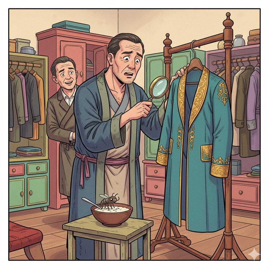 You scrutinize an appeal for clothes, not one for food