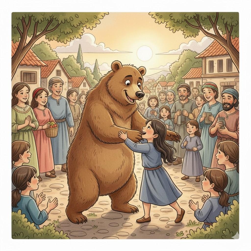 The bear provoked him