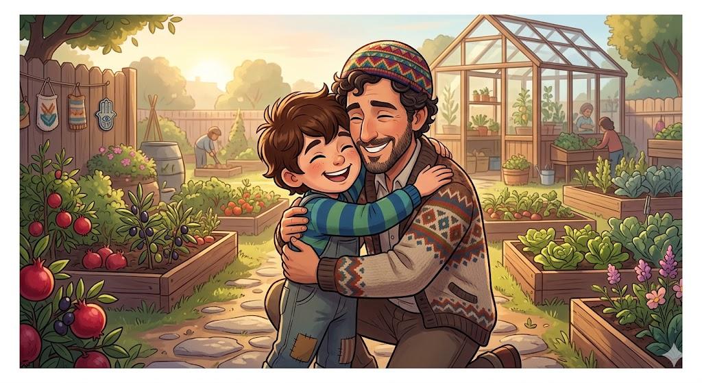 Embrace a son