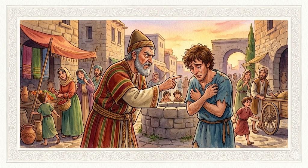 To condemn him, to the scale of guilt