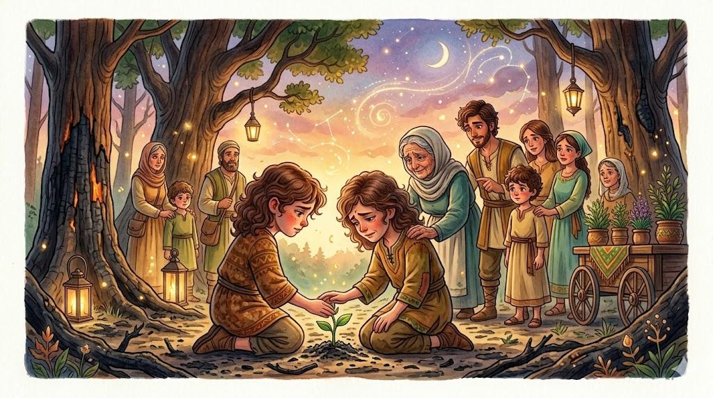 הִשְׁאִיר אַחֲרָיו אֲדָמָה חֲרוּכָה
