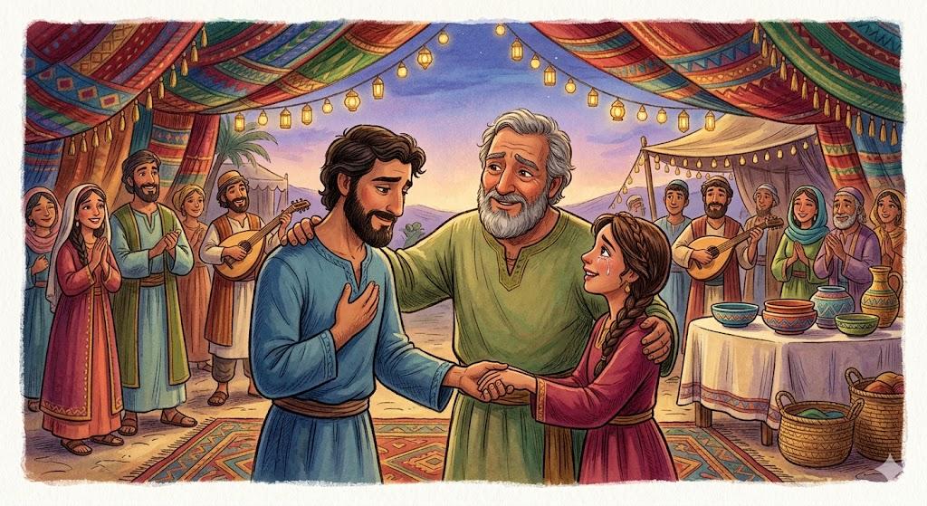 To marry off one's son/ (to marry off one's daughter)
