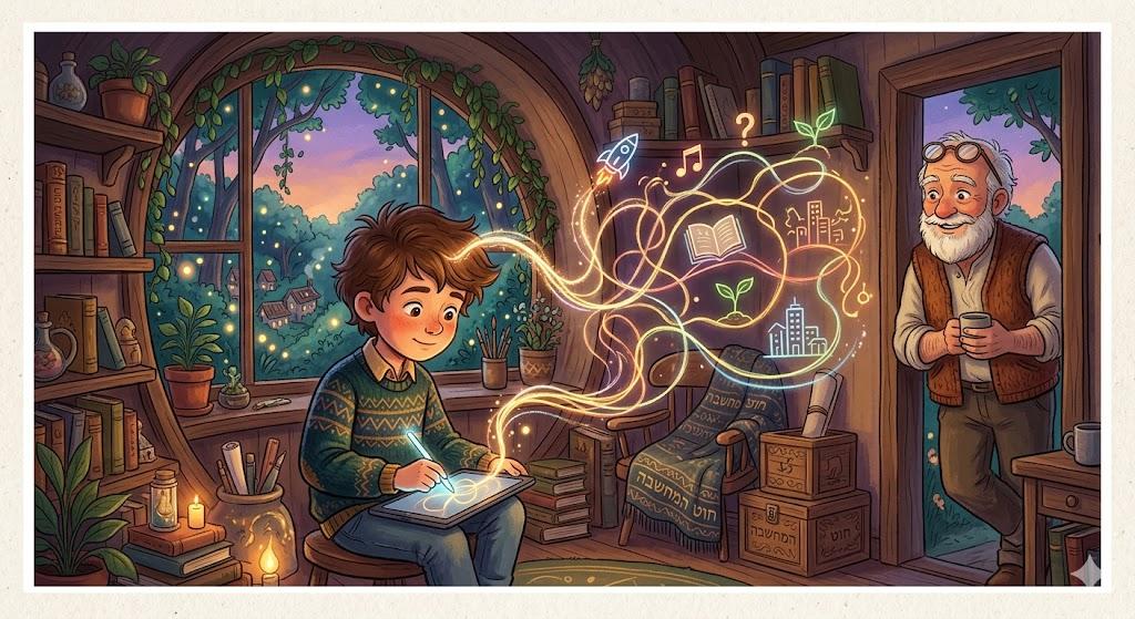 Train of thought (חוּט הַמַּחֲשָׁבָה)
