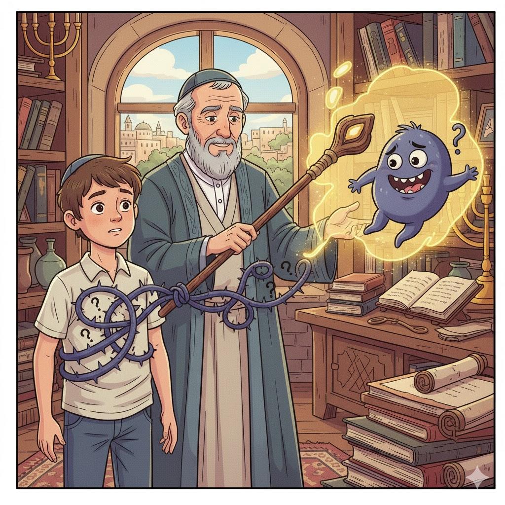 אִוֶּלֶת קְשׁוּרָה בְלֶב נָעַר - שֵׁבֶט מוּסָר יַרְחִיקֶנָּה מִמֶּנּוּ