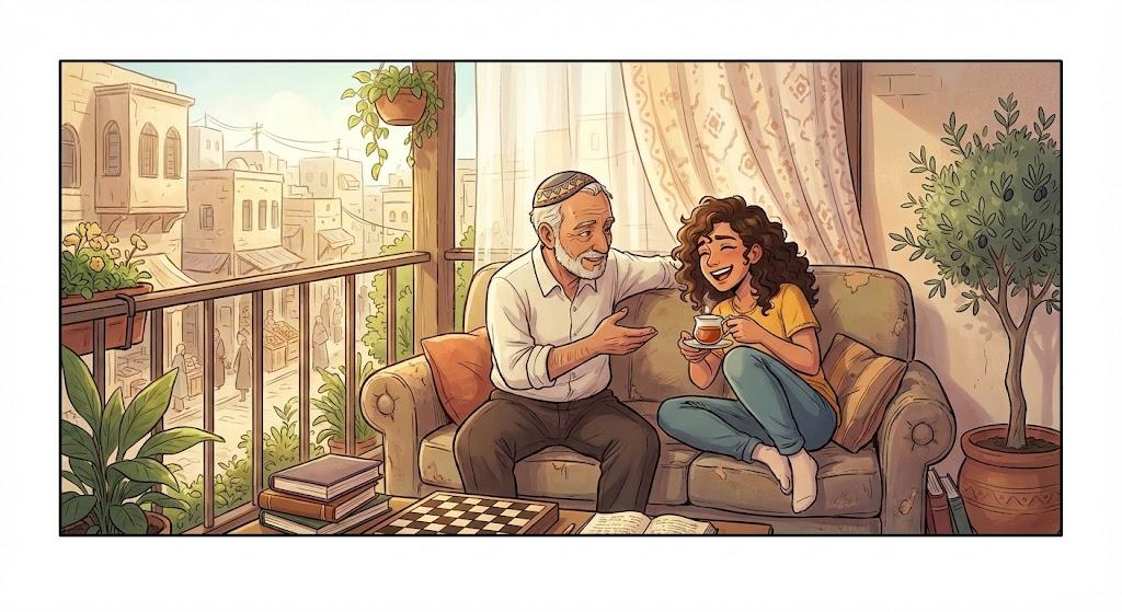 בִּילָּה בִּמְחִיצָתוֹ, הָיָה בִּמְחִיצָתוֹ, שָׁהָה בִּמְחִיצָתוֹ