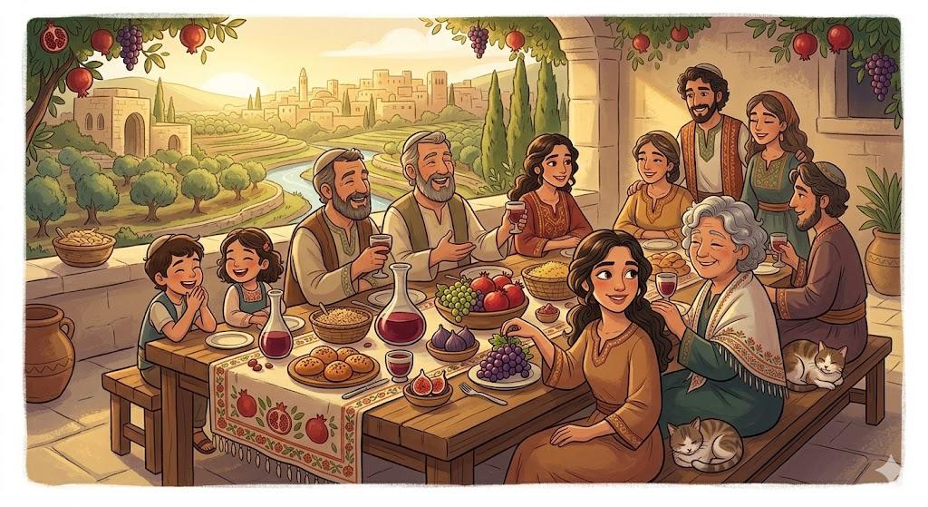 And you shall rejoice in your feast/ Happy feast! / Enjoy the festival!