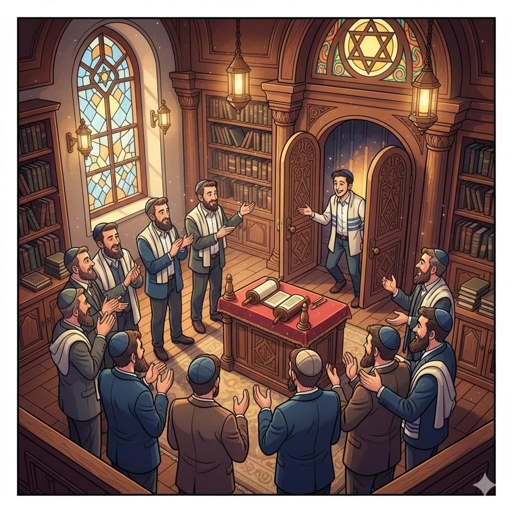 בָּא בְּמִנְיָן