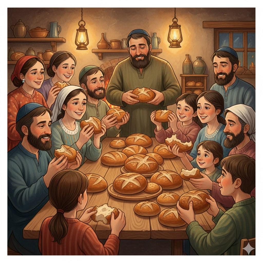 דאכלי נַהְמָא בְּנַהְמָא