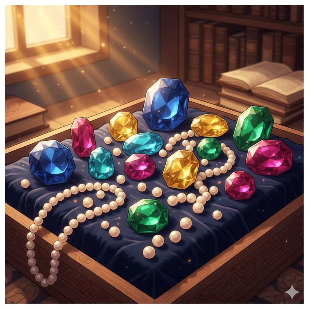 Precious Stones and Pearls / Jewels