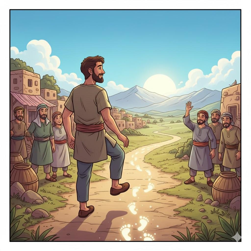 Wherever his feet carry him