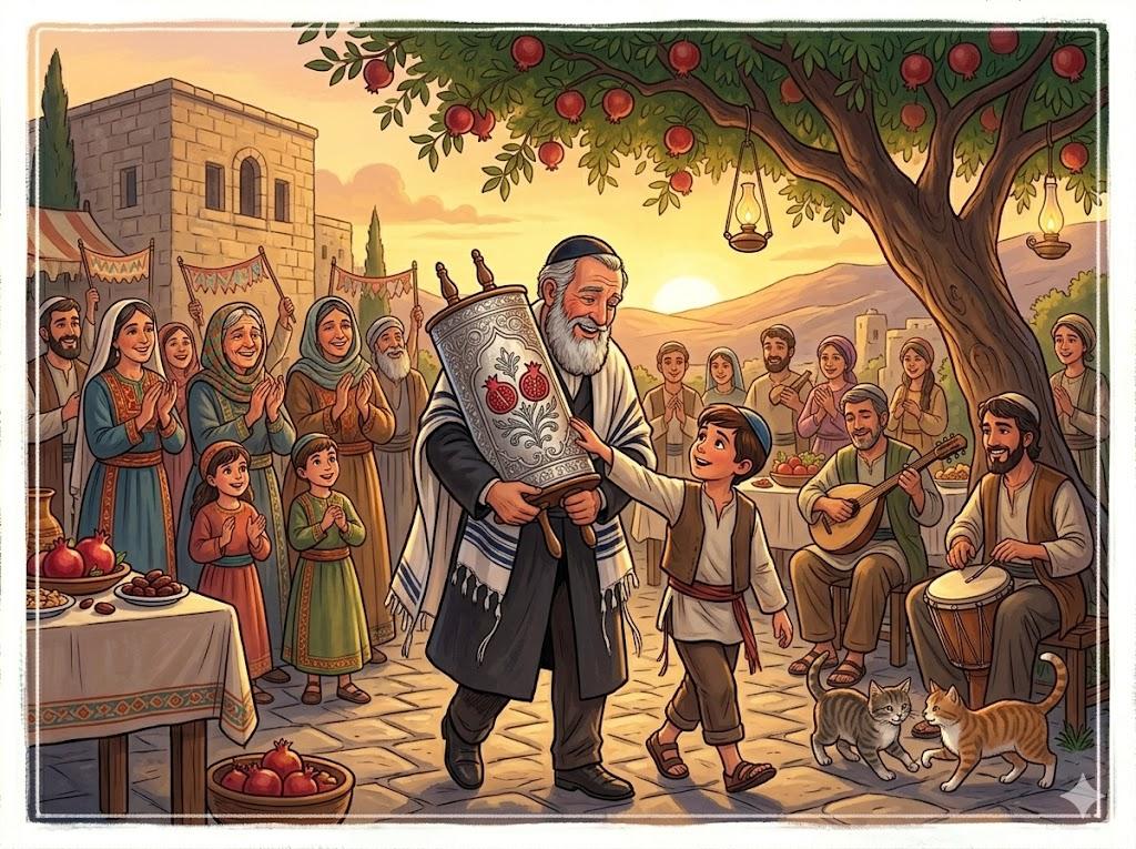 Taking out the Torah Scroll