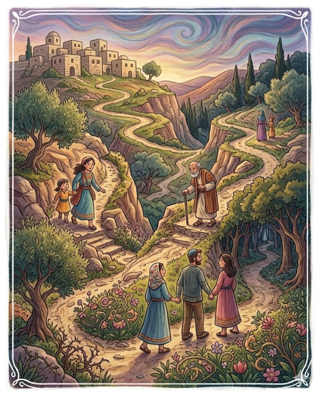 Winding paths, winding roads