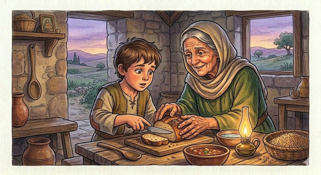 The hardness of the bread