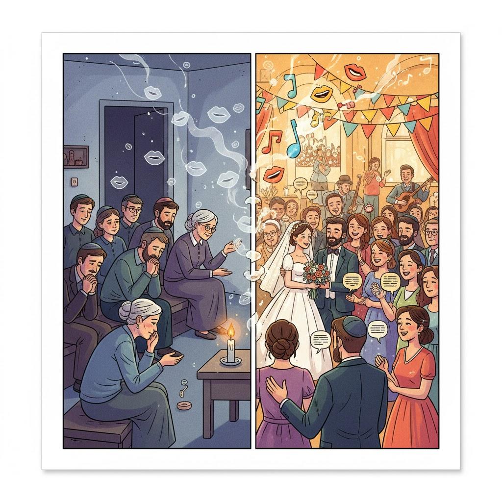 Reward in the House of Mourning – Silence, Reward in the Groom’s House – Speech