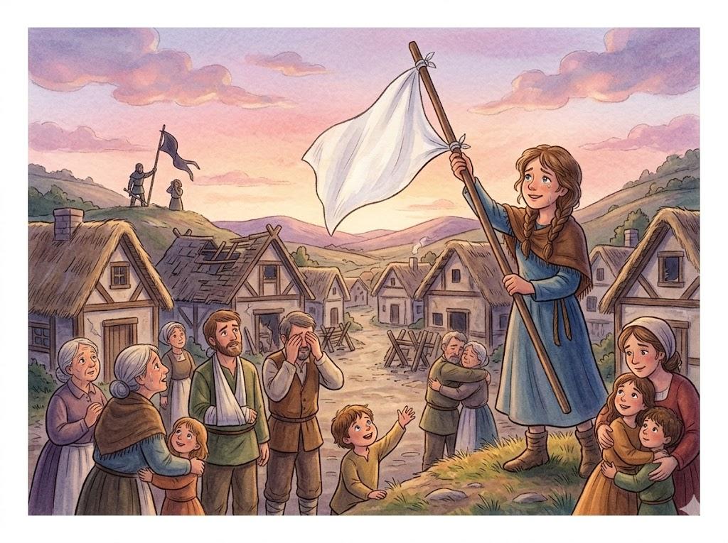 To wave a white flag