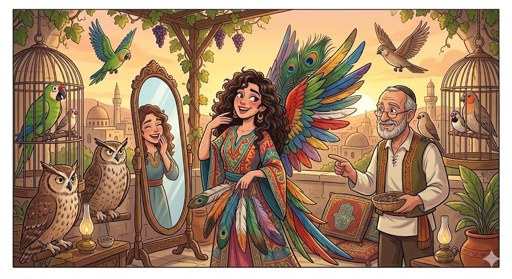 הִתְהַדֵּר בְּנוֹצוֹת זָרוֹת, הִתְקַשֵּׁט בְּנוֹצוֹת זָרוֹת