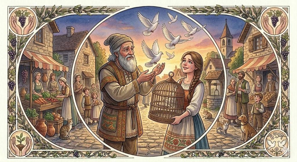 He Flew Doves/ Pigeons bloom