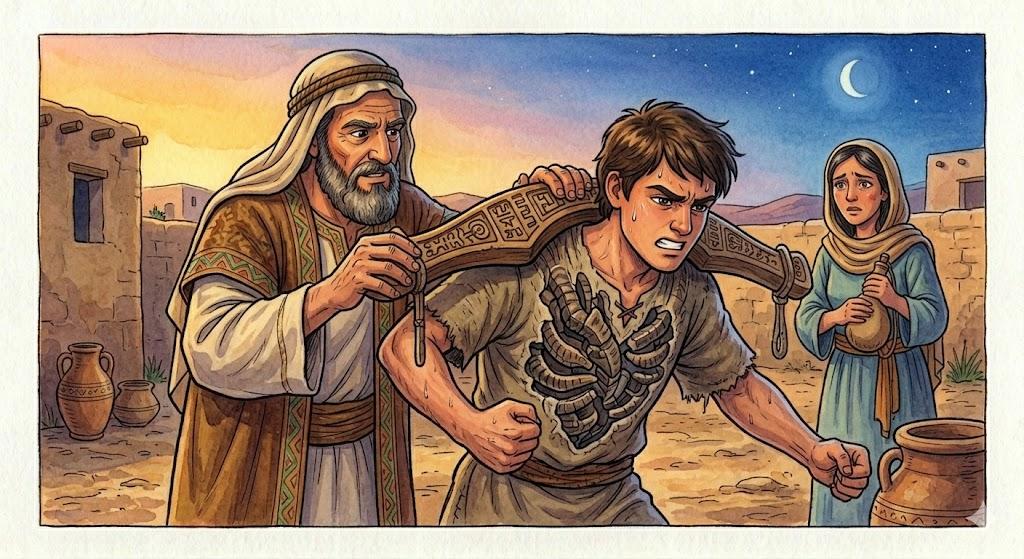 To harden his yoke/ to uppress