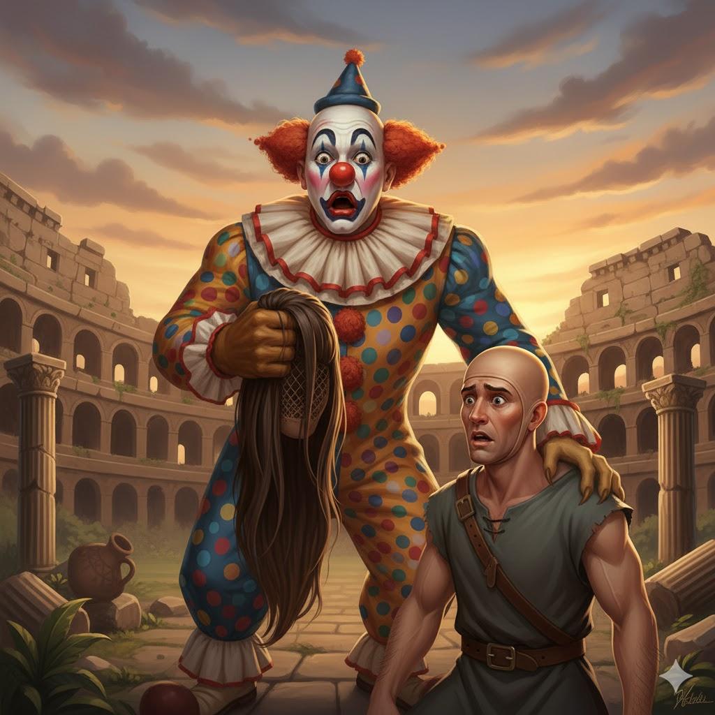 אָחַז בְּצִיצִית רֹאשׁוֹ