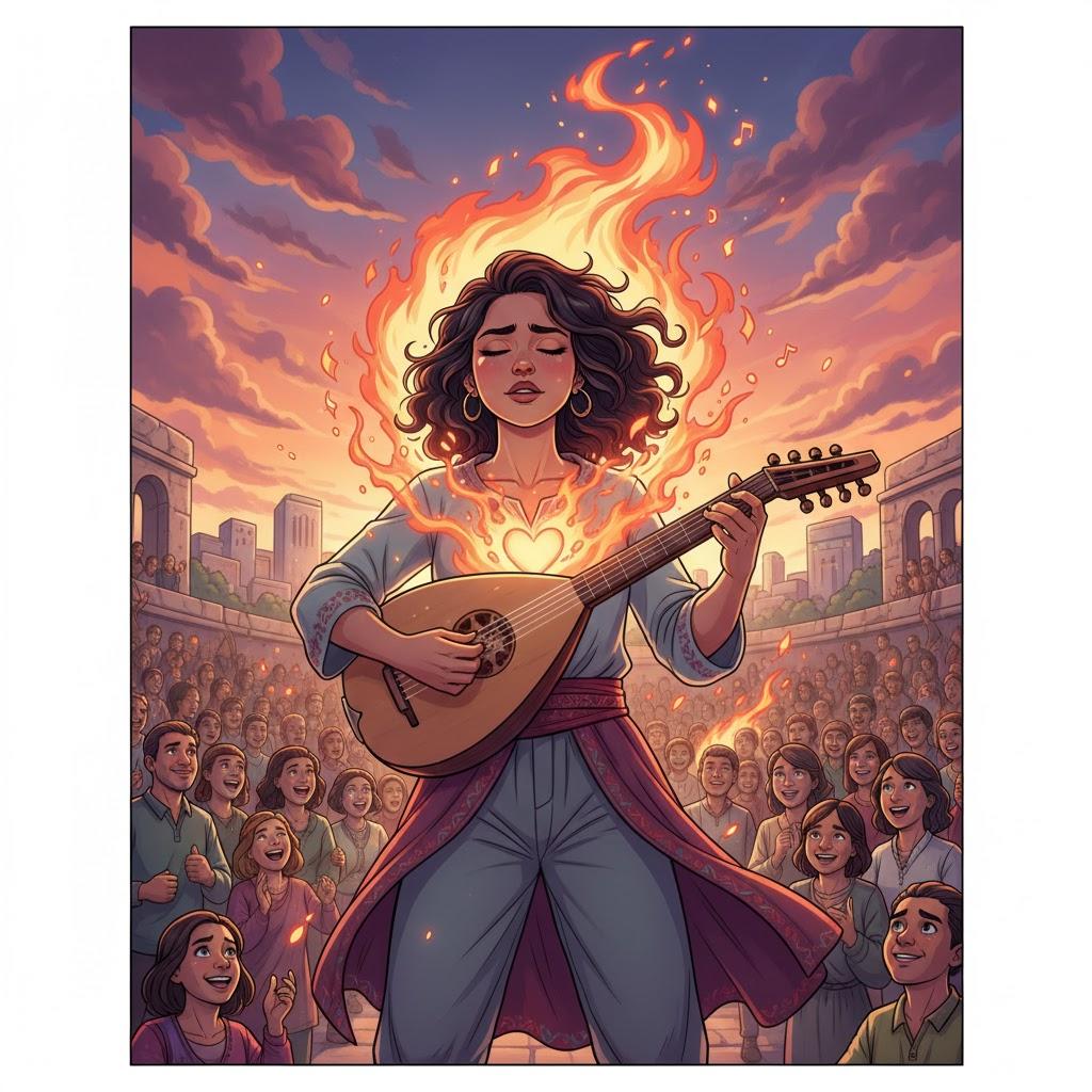 A fire burning in his heart