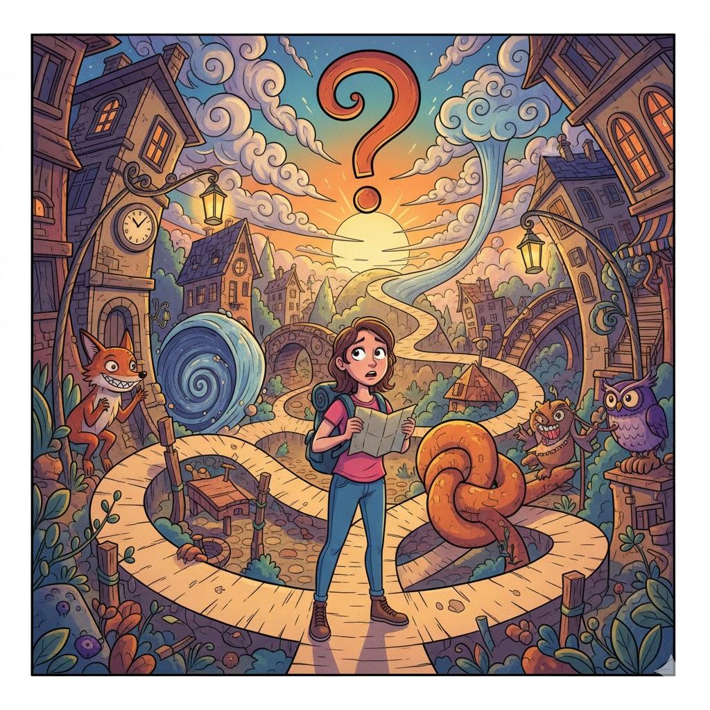 by crooked paths