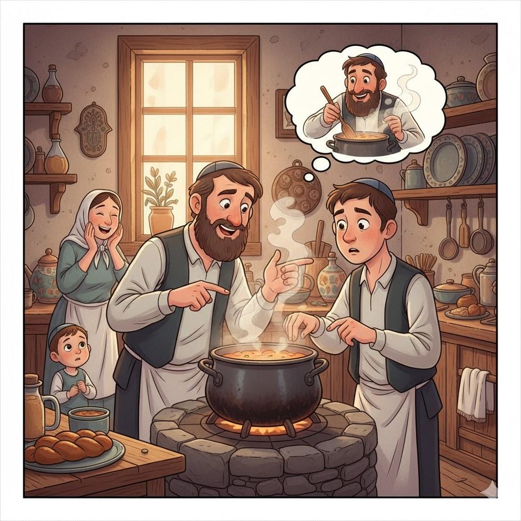 Do not cook in a pot where your friend cooked