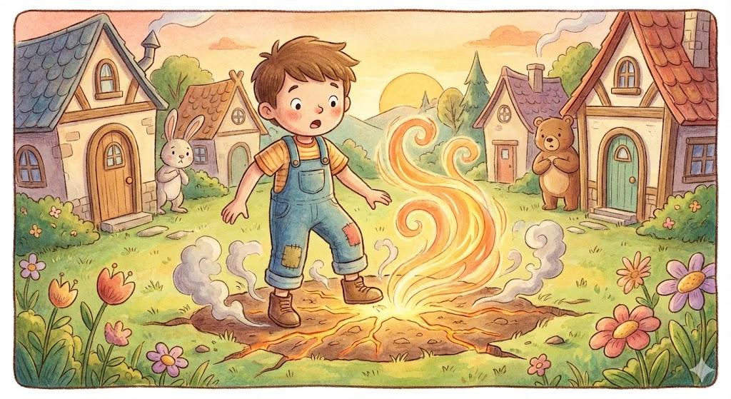The ground burned beneath his feet
