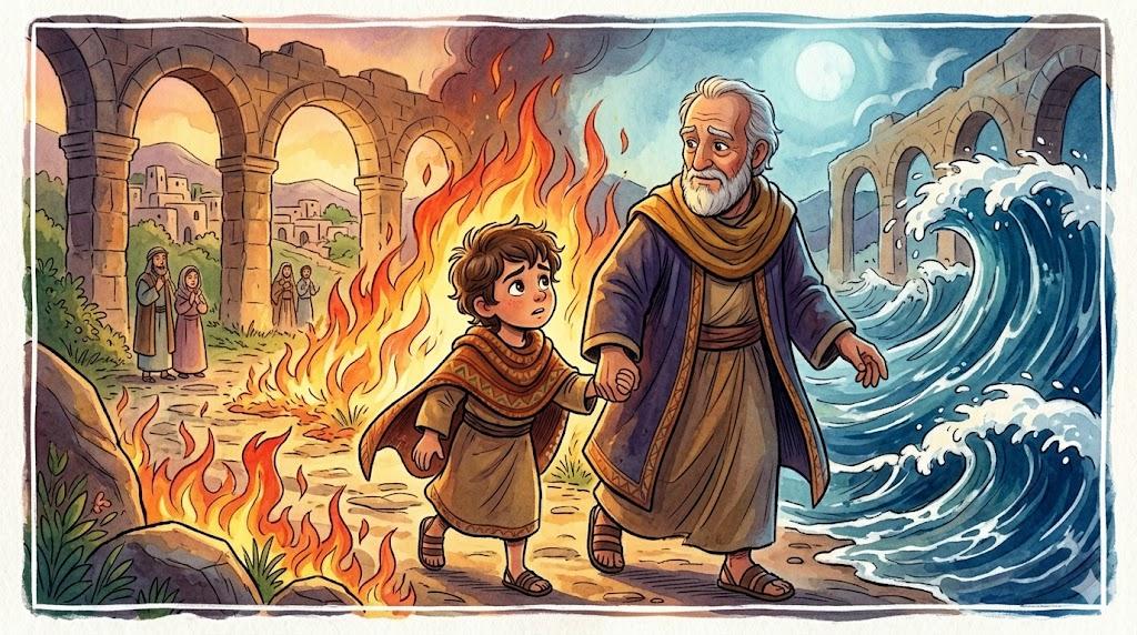 He followed him through fire, fire, and water.