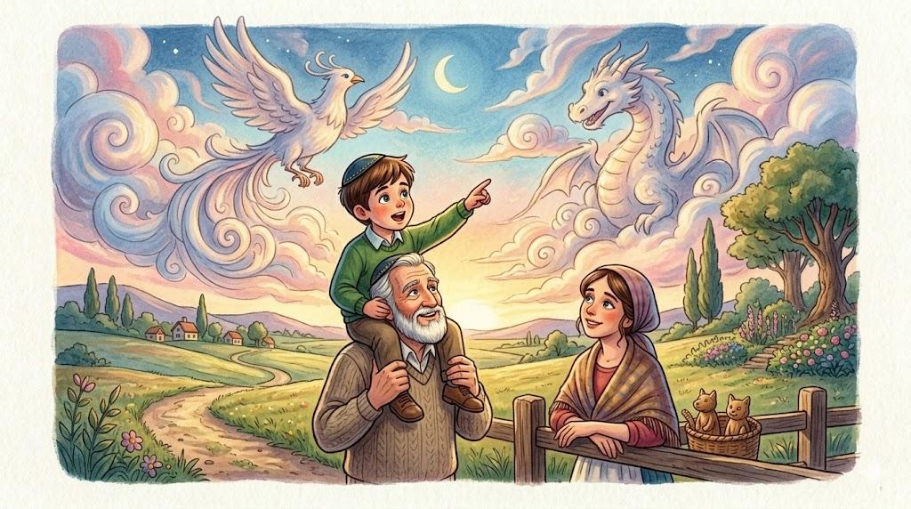 הָיָה בָּעֲנָנִים רָאָה