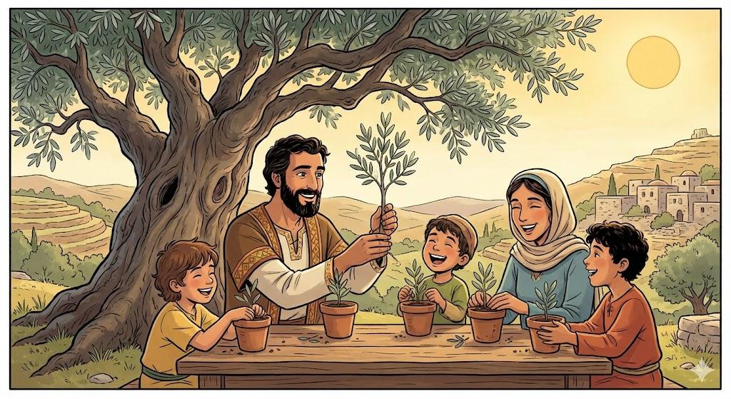 Your children are like olive shoots