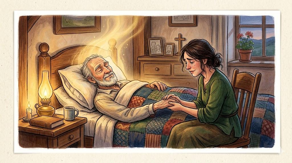 To return one's spirit (to the Creator)/ to die