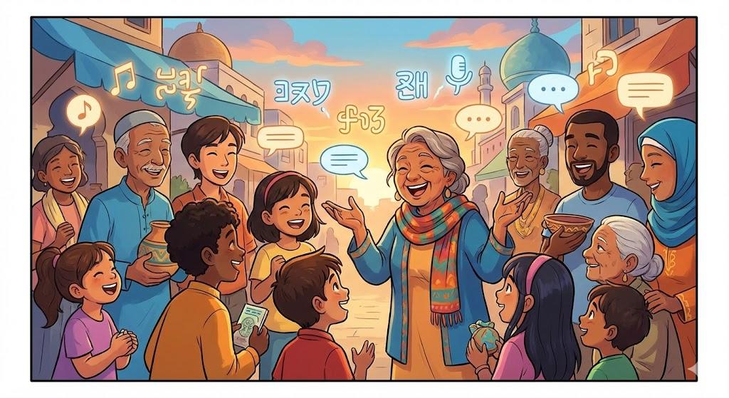 In every language / in every tongue