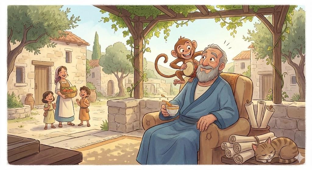 בִּיקֵּשׁ … לֵישֵׁב בְּשַׁלְוָה, קָפַץ עָלָיו רָגְזוֹ שֶׁל …, ביקש לישב בשלווה