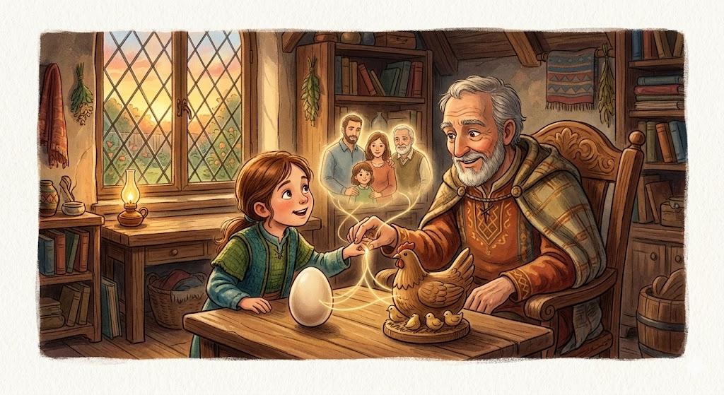 The egg or the chicken? / which came first, the chicken or the egg