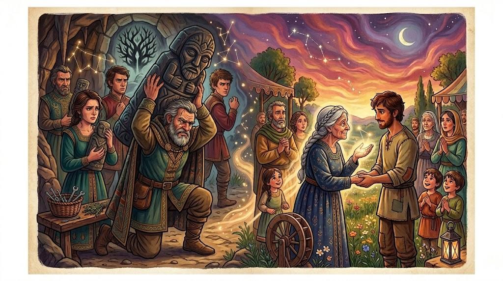 הָרְשָׁעִים מִתְקַיְּמִין עַל אֱלֹהֵיהֶם, אֲבָל הַצַּדִּיקִים, אֱלֹהֵיהֶם מִתְקַיֵּם עֲלֵיהֶם