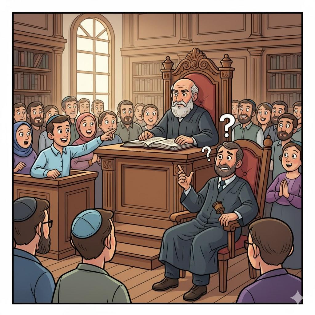 A witness cannot act as judge