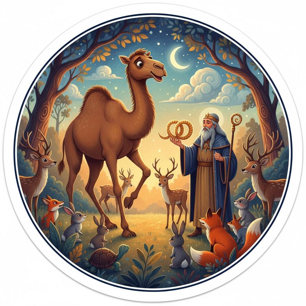 The camel went to seek horns