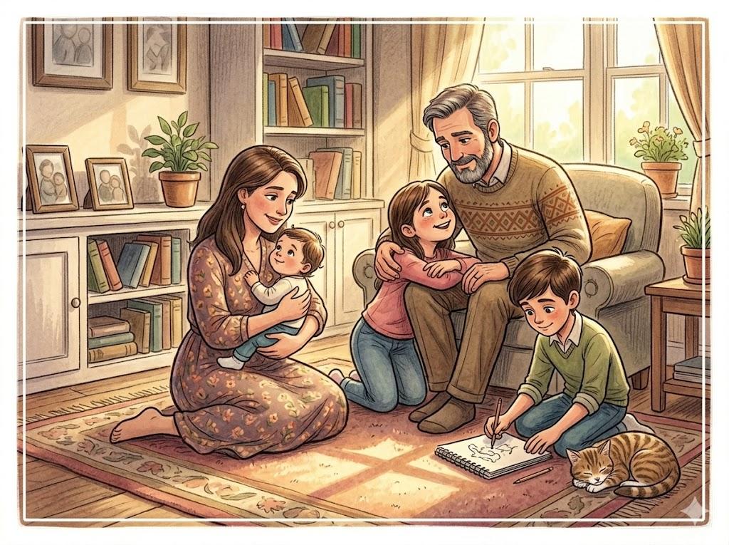 To leave behind wife and children