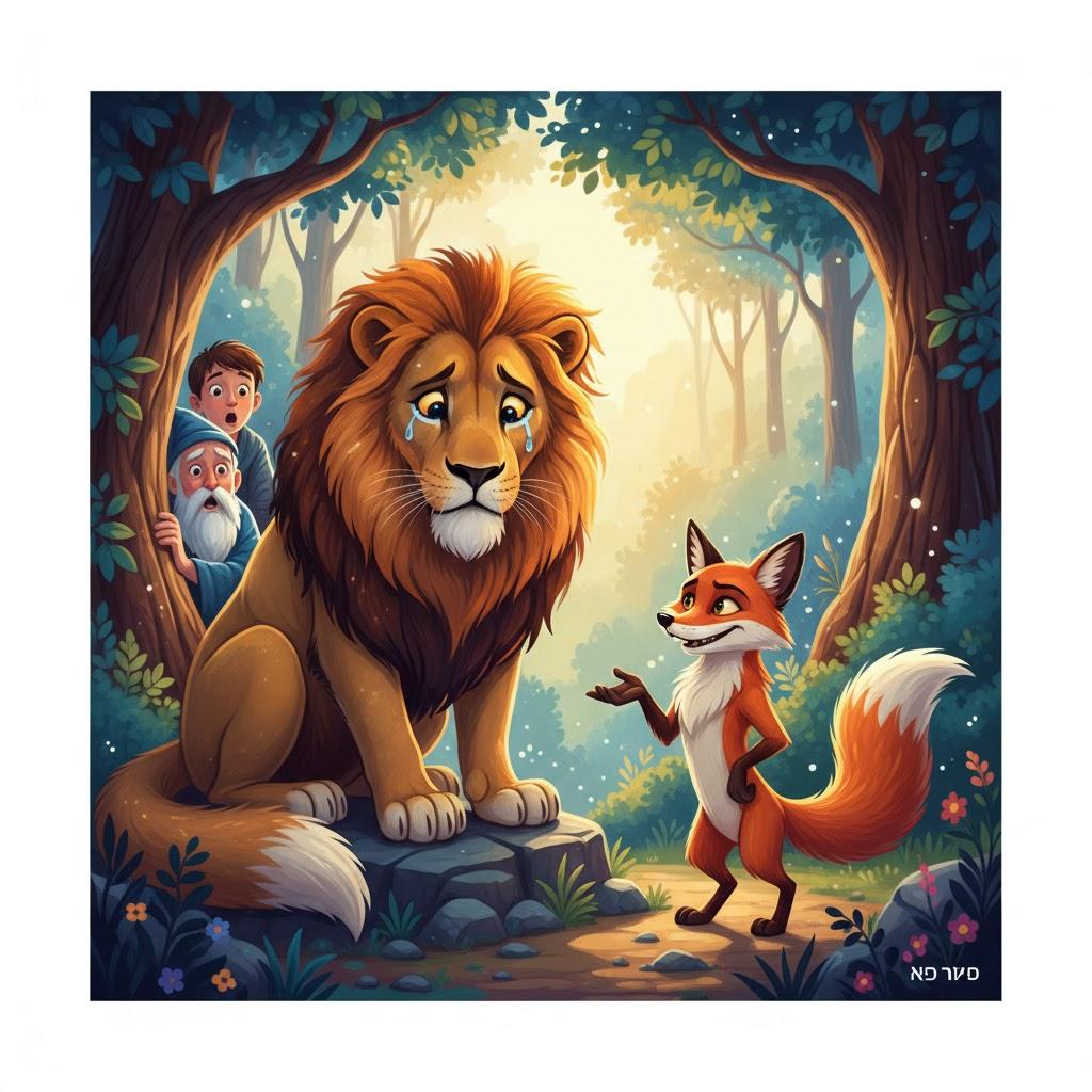 It is beneath the lion's dignity to weep before a fox
