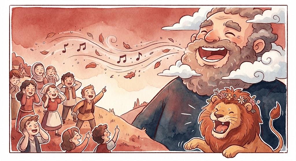 With a Roaring Voice