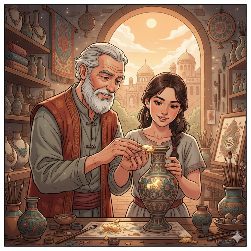 With a master’s hand