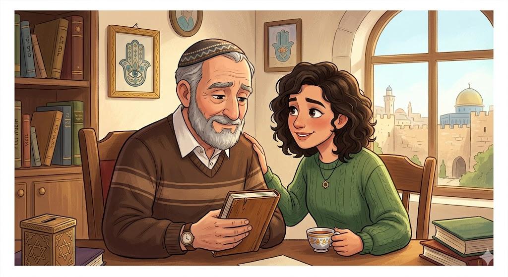 וְאָבִיו שָׁמַר אֶת הַדָּבָר