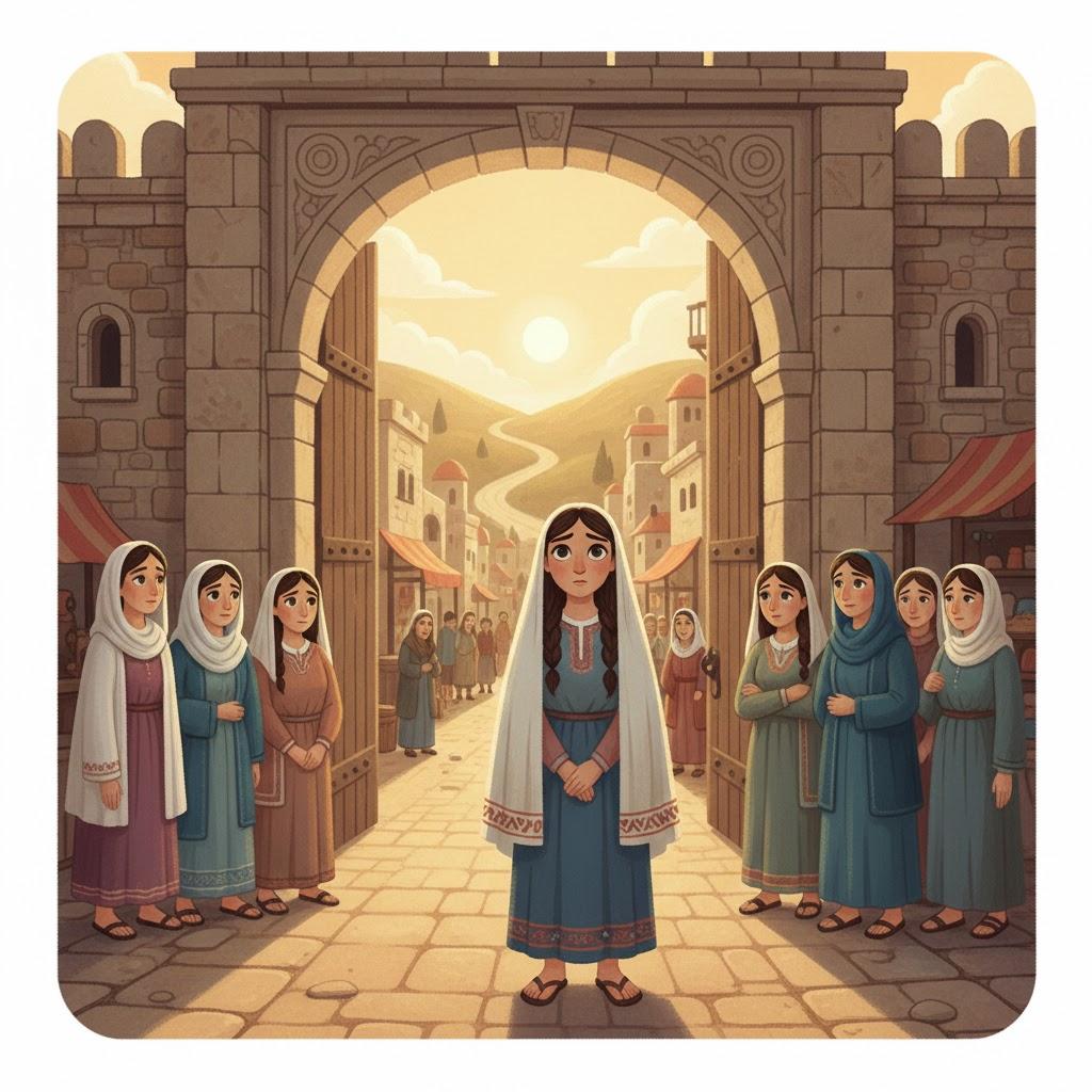 At the gate of the daughter of many