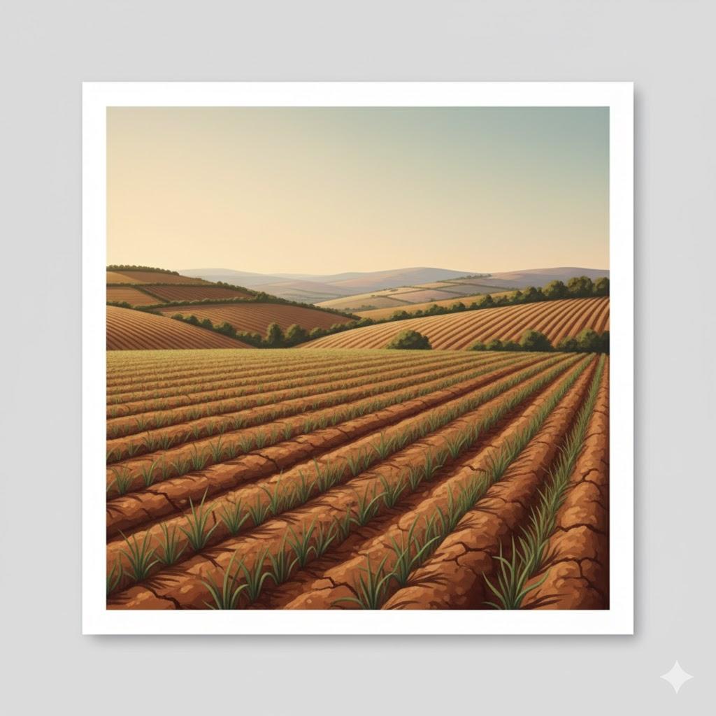Dry-farmed land / Rainfed field