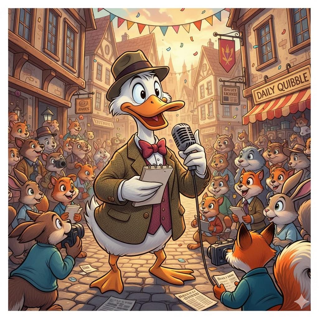 Journalistic duck