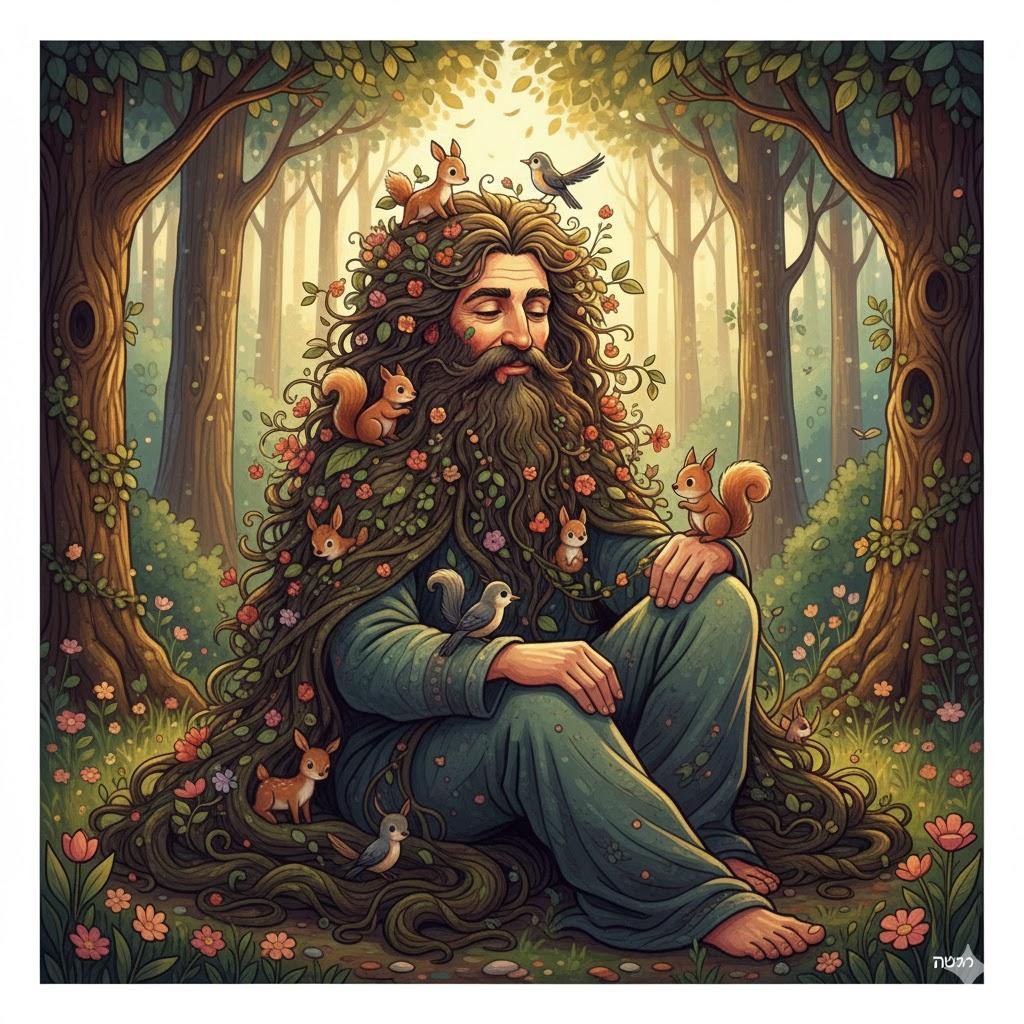 גִּדֵּל פֶּרֶא אֶת שְׂעָרוֹ