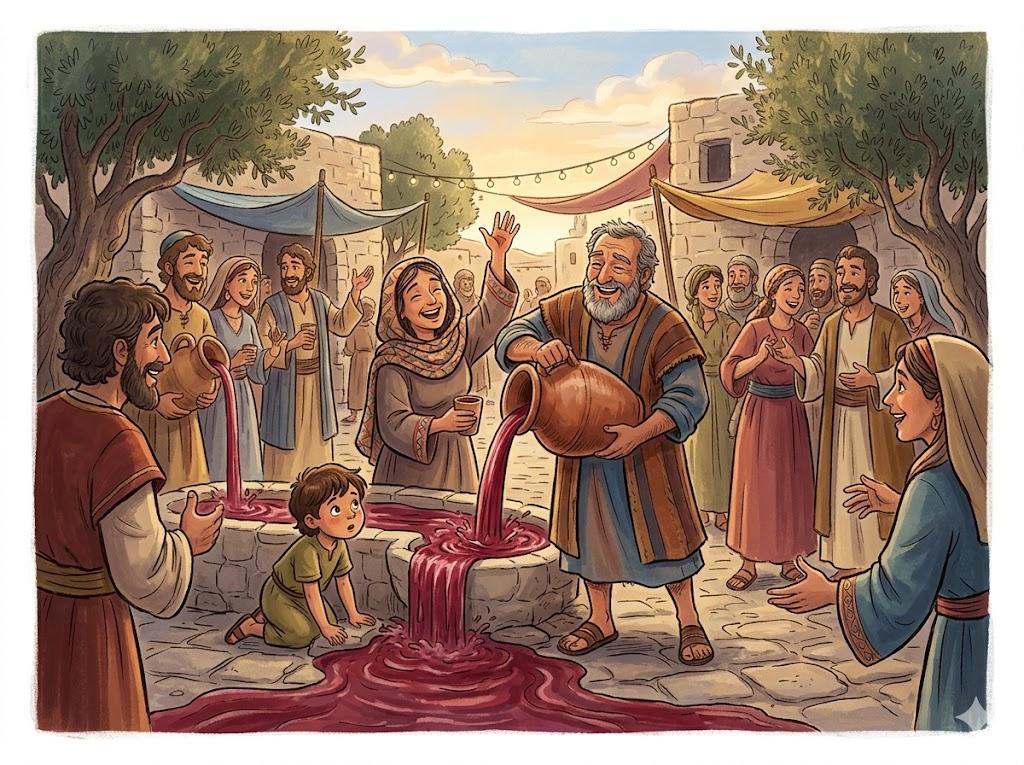 הַיַּיִן נִשְׁפַּךְ כַּמַּיִם