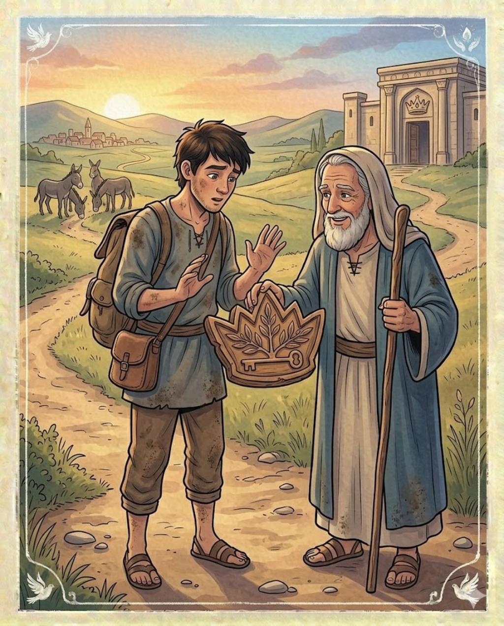 הָלַךְ לְחַפֵּשׂ אֶת הָאֲתוֹנוֹת וּמָצָא אֶת הַמְּלוּכָה
